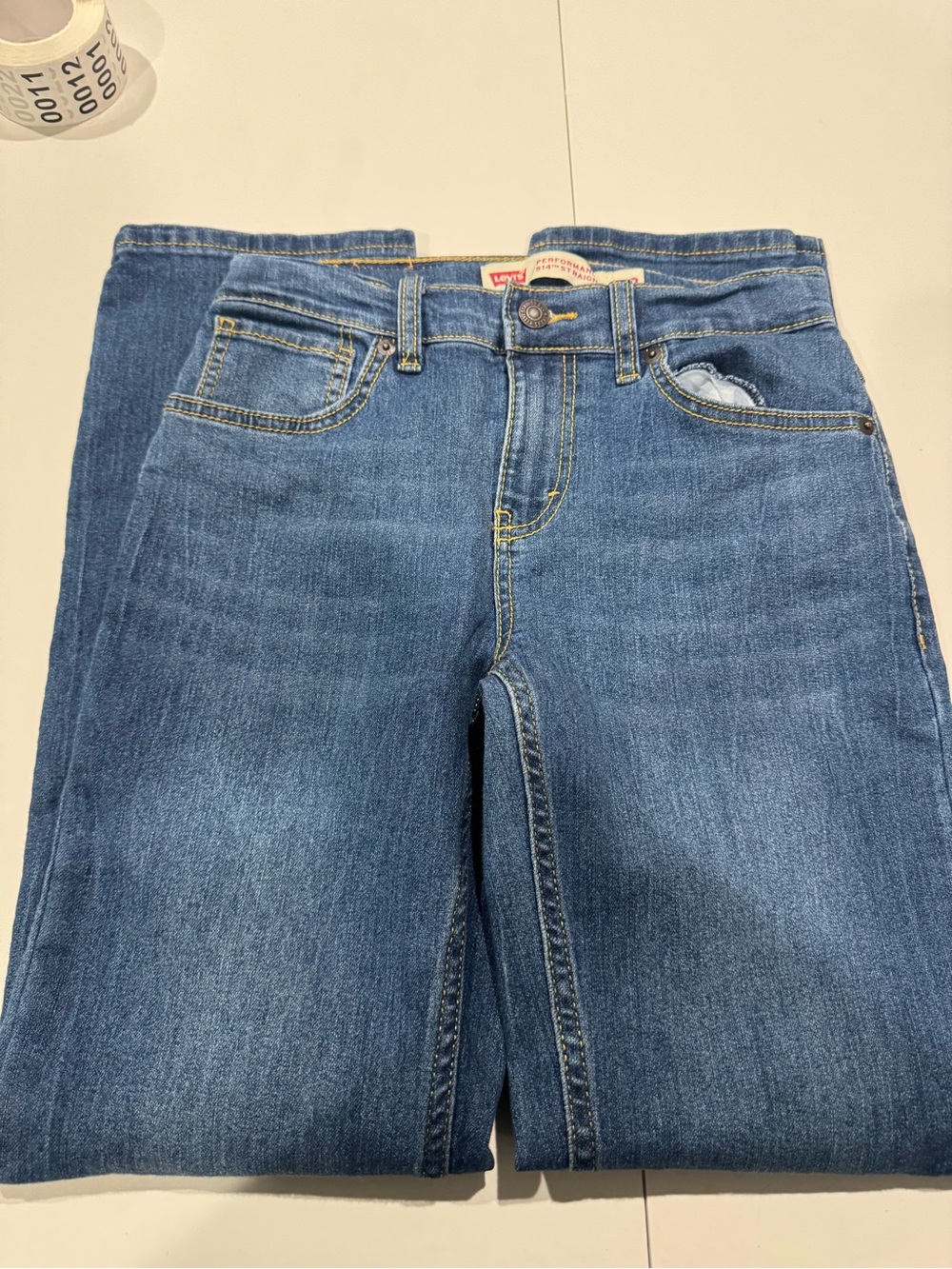 Levi's Light Blue 514 Straight Jeans Size 12REG Kids  26W 27L